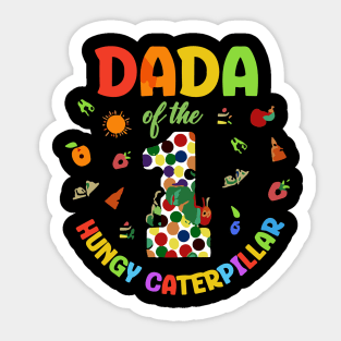Dada Of The Hungry Caterpillar Birthday Family Matching Sticker